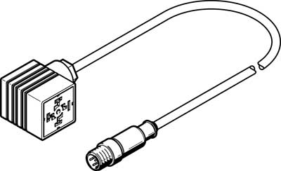 NEBC-A1W3-K-0.3-N-M12G5 Соединительный кабель